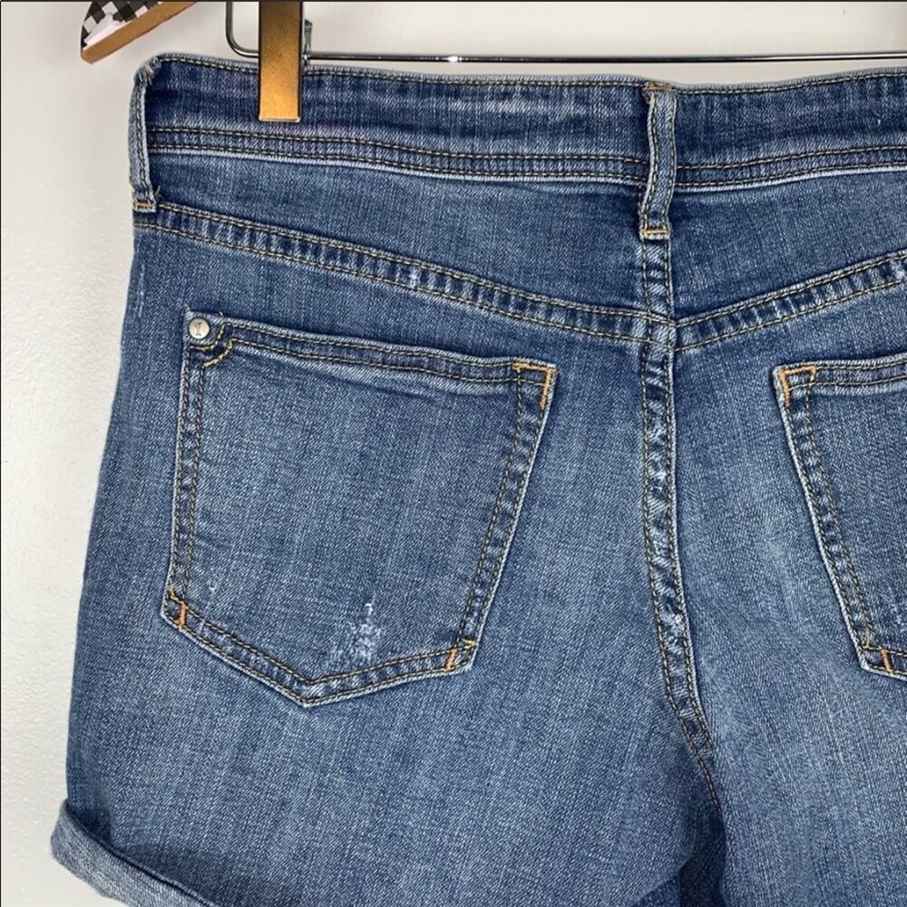 ANTHROPOLOGIE PILCRO Hyphen Relaxed Denim Jean Medium Blue Wash Shorts 27 - Picture 8 of 8
